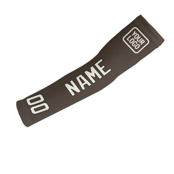 Manchon de bras marron crème personnalisé