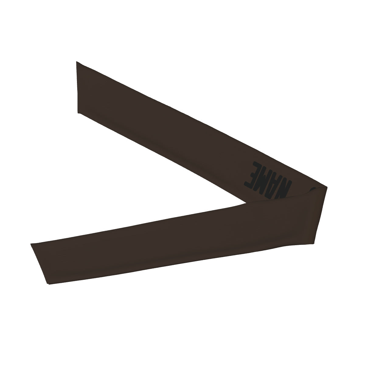Bandeau personnalisé marron et noir