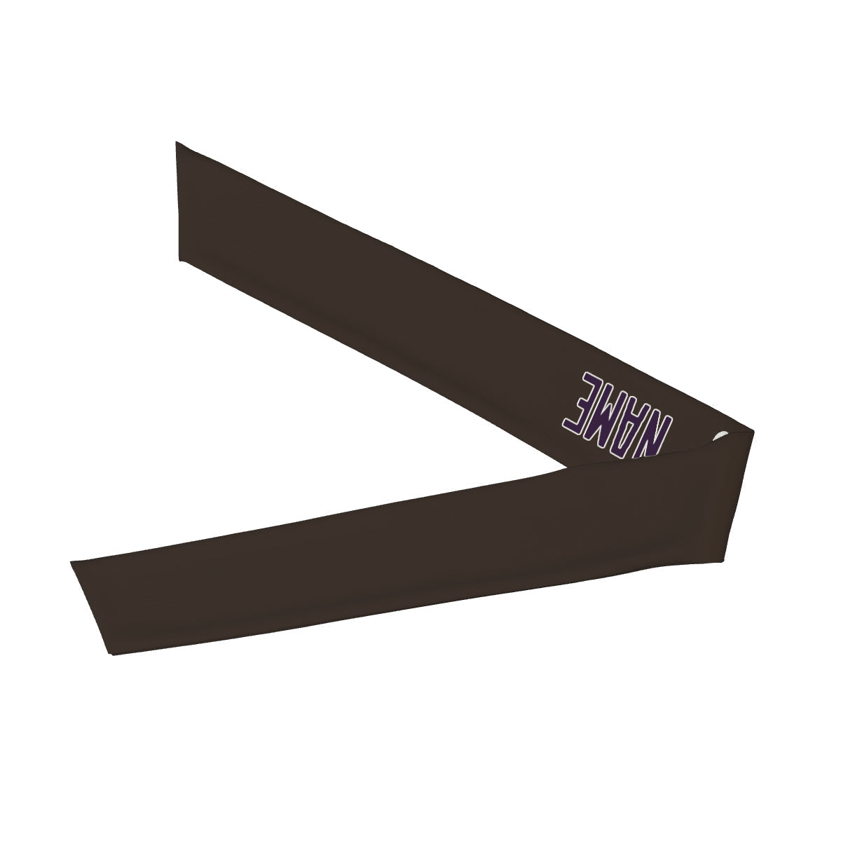 Bandeau personnalisé marron et violet