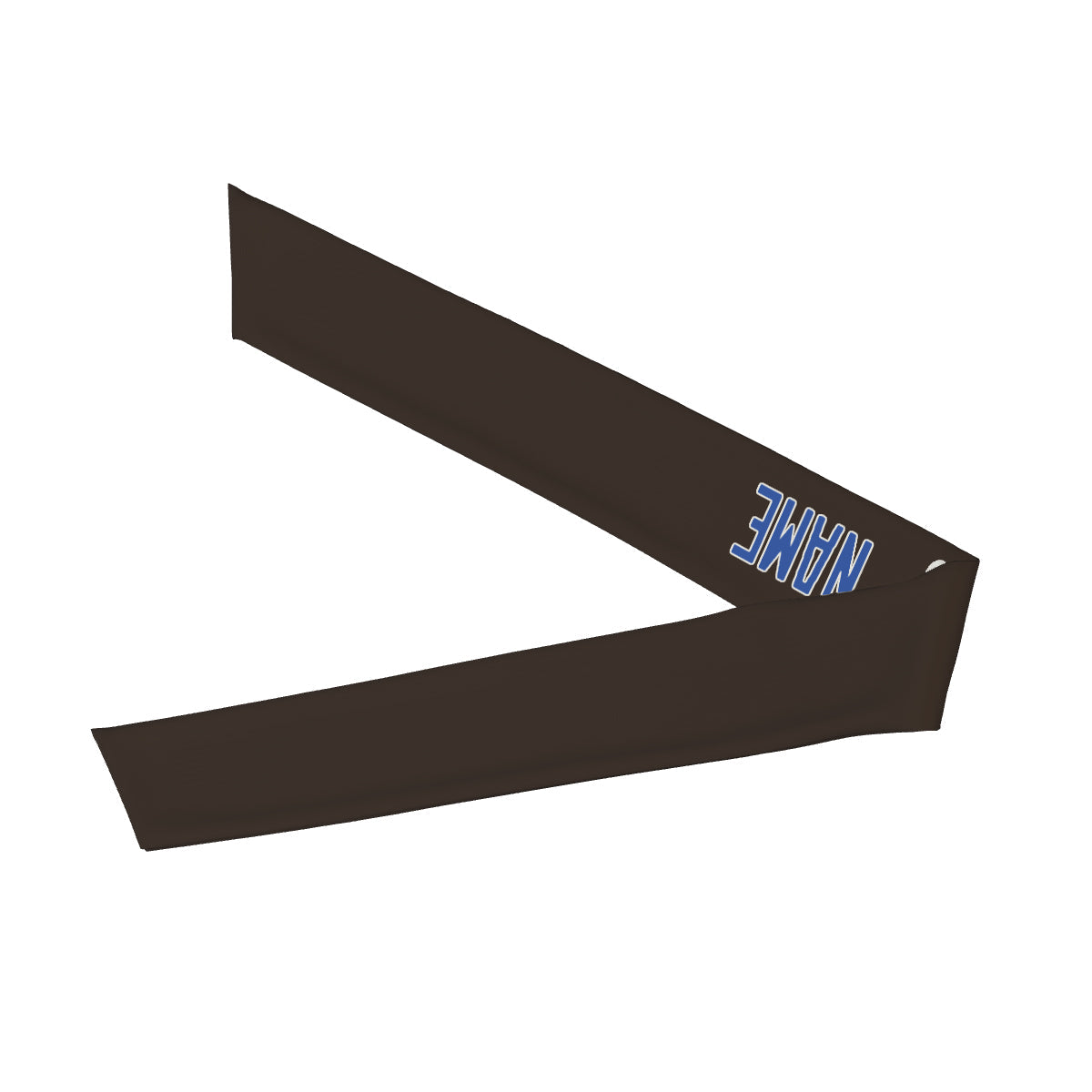 Bandeau personnalisé marron et bleu ciel