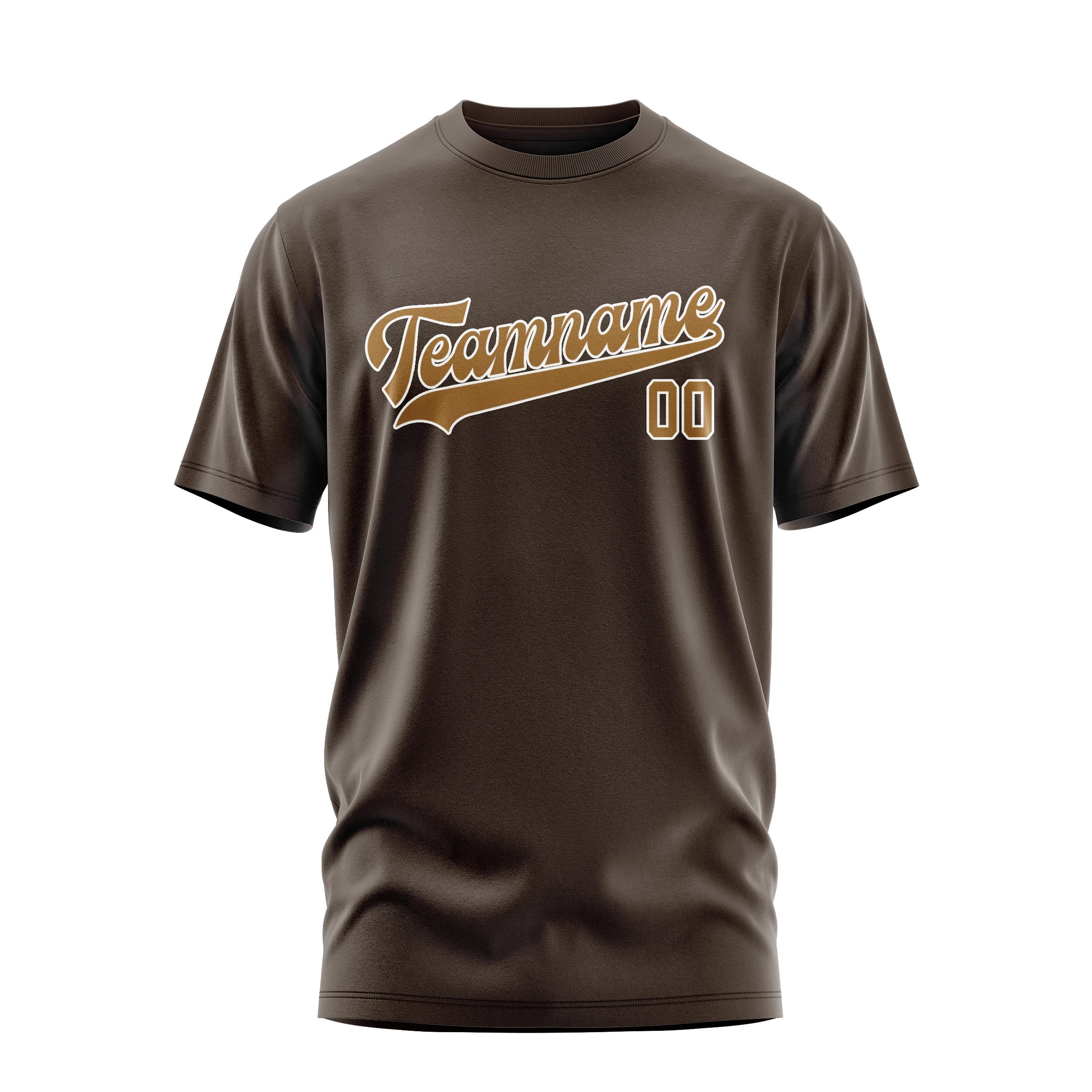 T-shirt kaki marron personnalisé