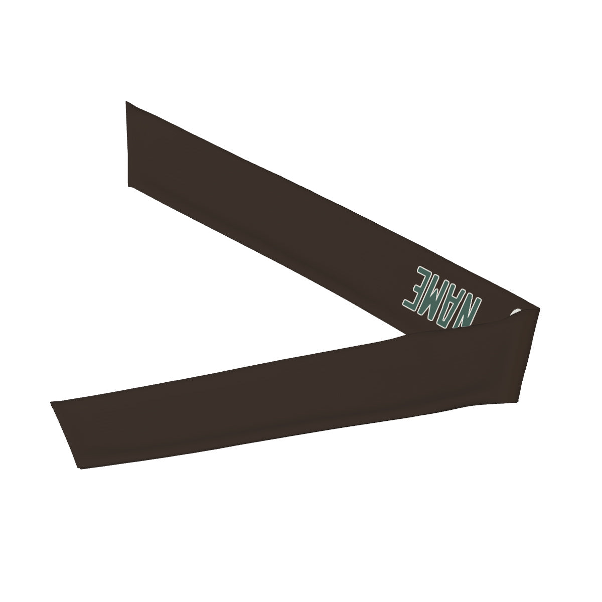 Bandeau personnalisé marron, bleu et vert
