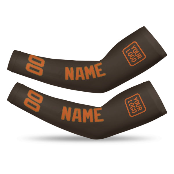 Manchon de bras personnalisé marron orange