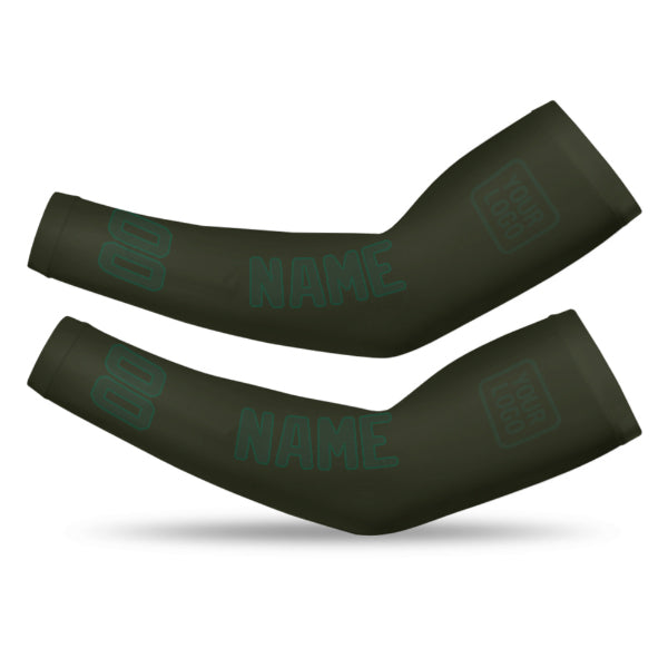 Manchon de bras personnalisé vert olive foncé