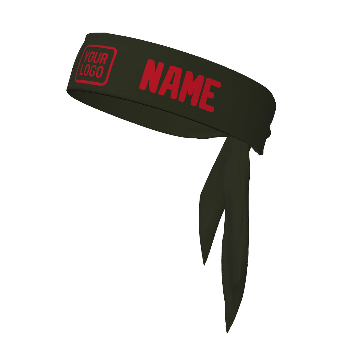 Bandeau rouge olive personnalisé