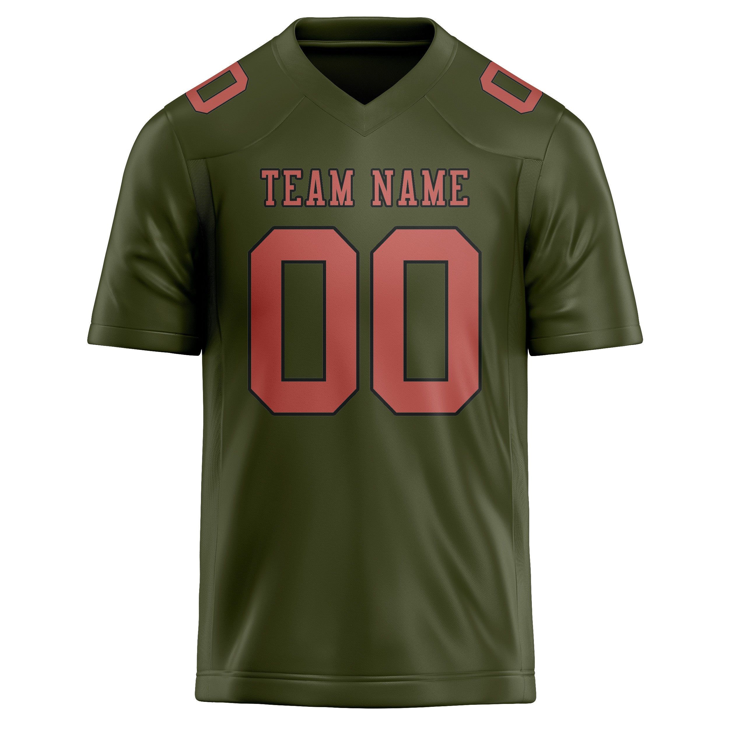 Maillot de football personnalisé Olive Copper Rose