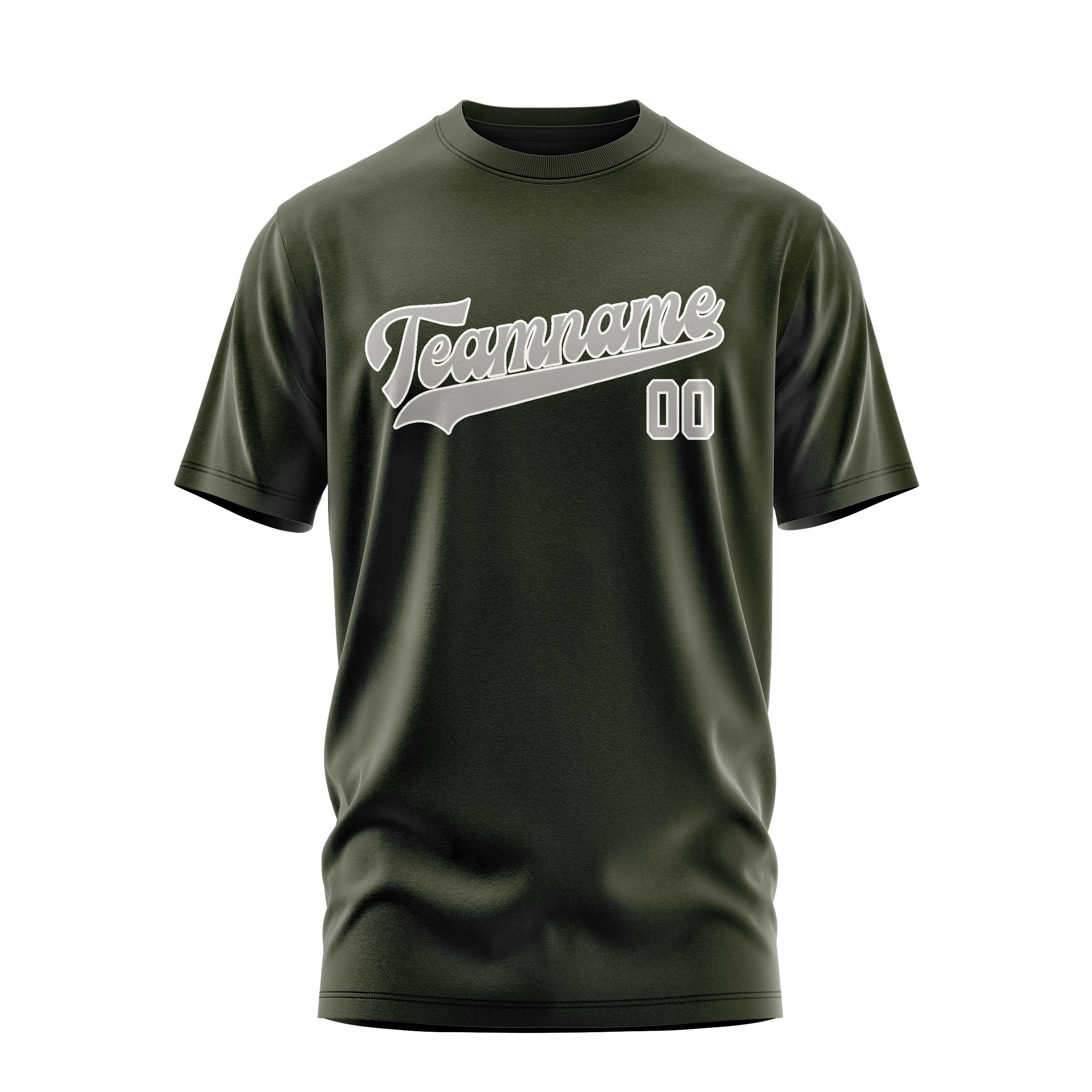 T-shirt personnalisé gris olive