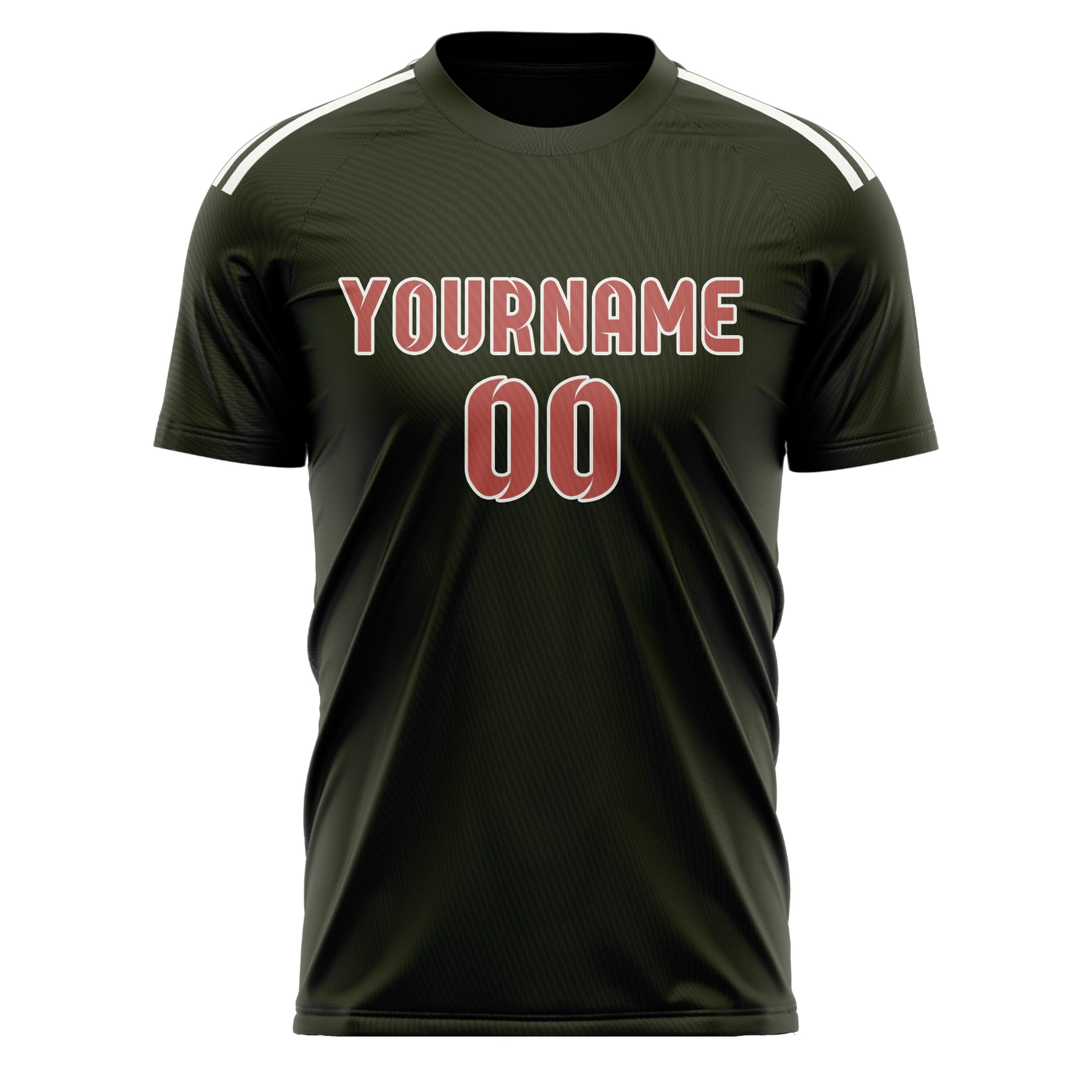 Maillot de football personnalisé Olive Copper Rose