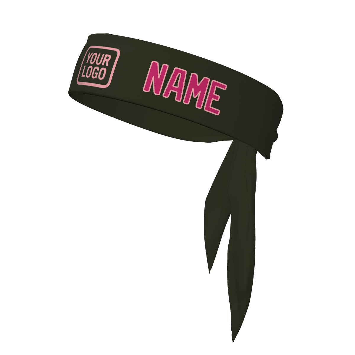 Bandeau personnalisé rose olive