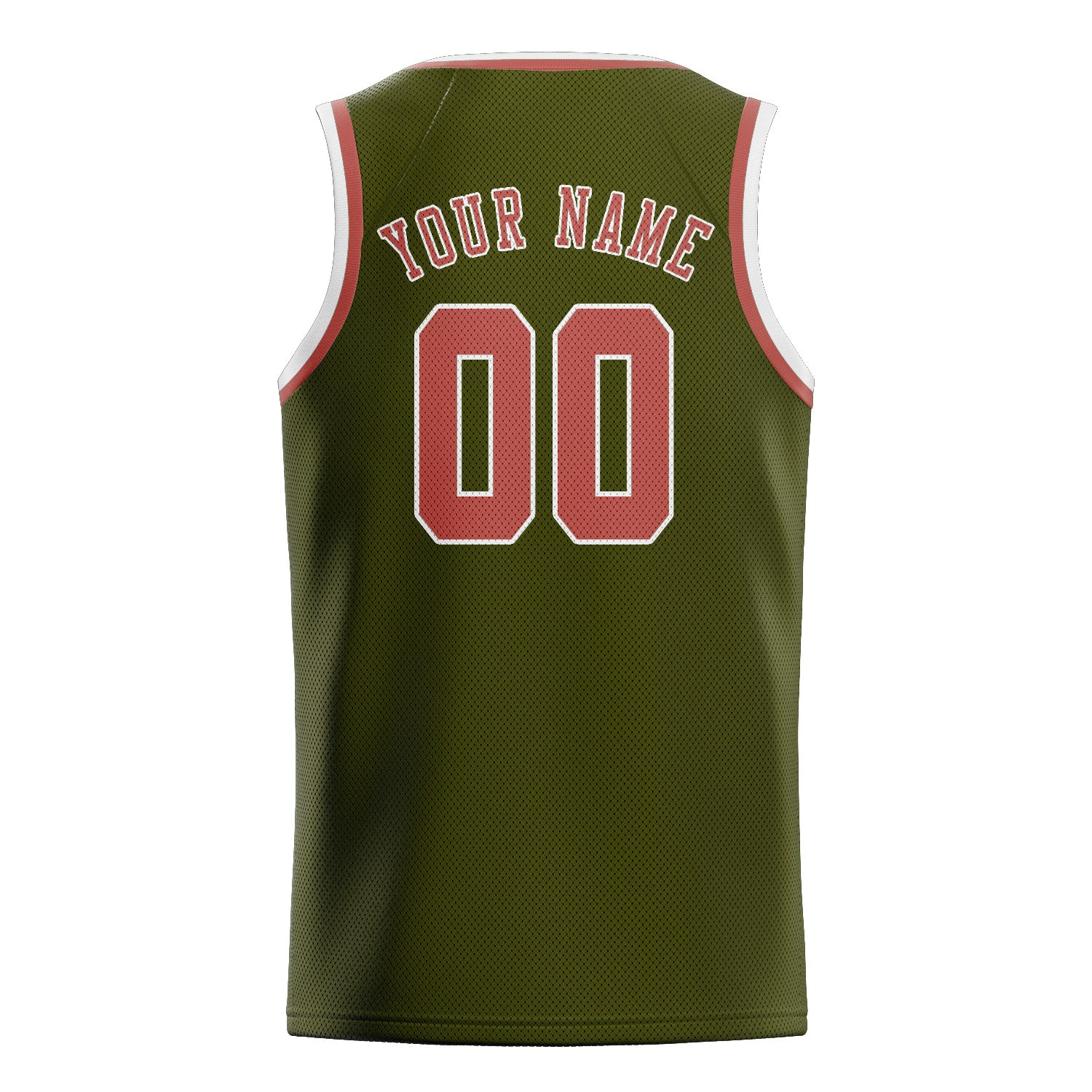 Maillot de basketball personnalisé Olive Copper Rose