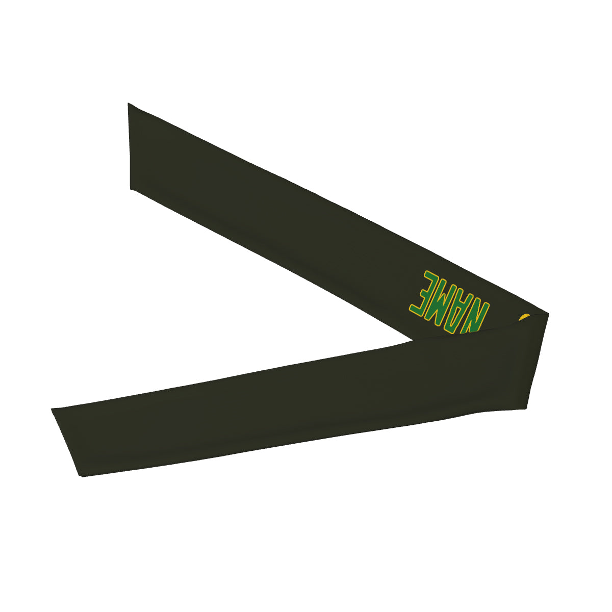 Bandeau personnalisé vert olive émeraude