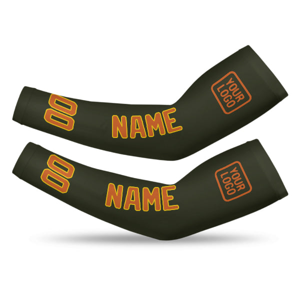 Manchon de bras personnalisé orange olive