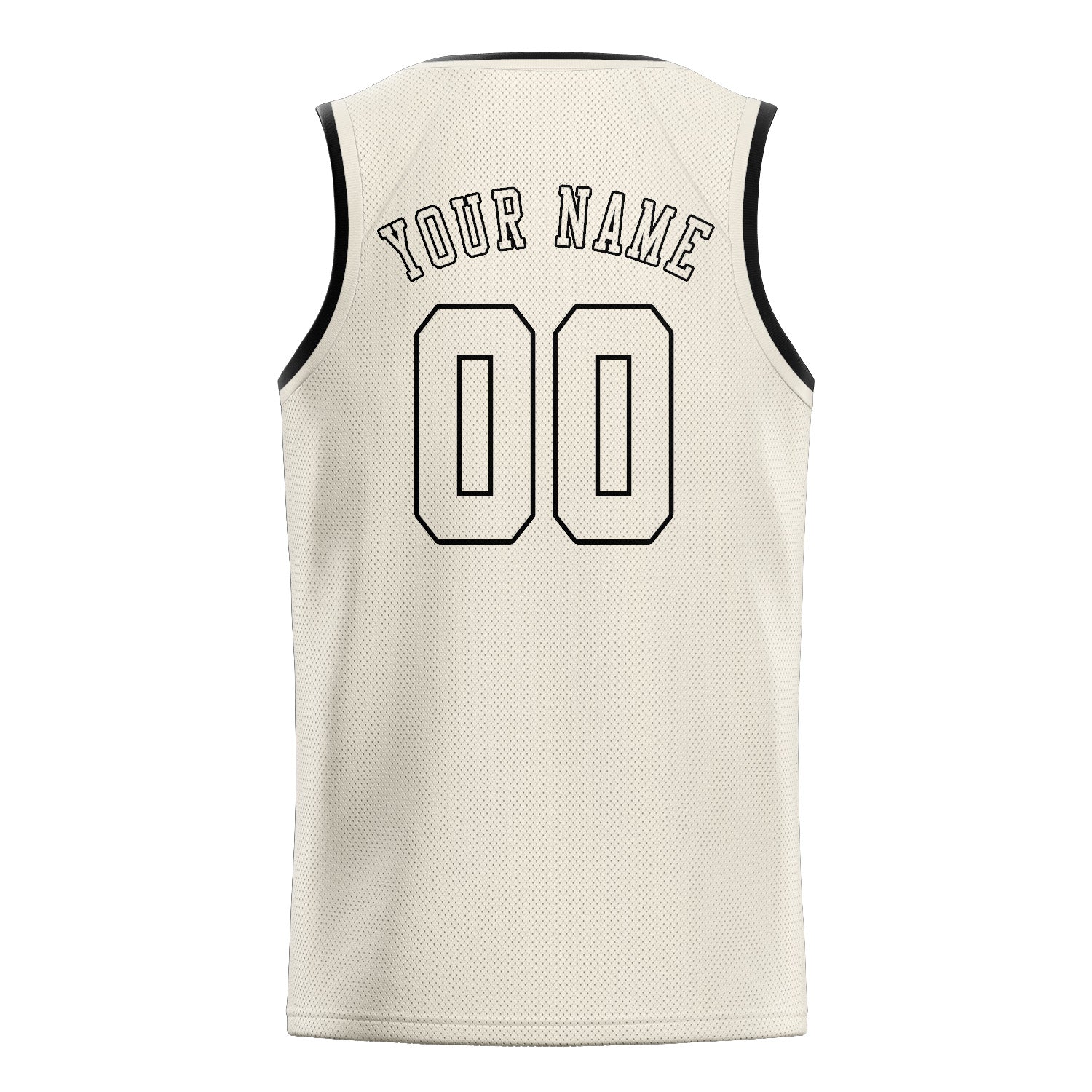 Maillot de basket-ball crème personnalisé