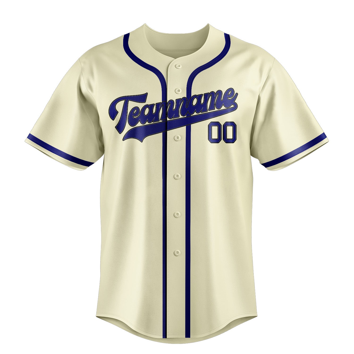 Maillot de baseball personnalisé crème et bleu ciel