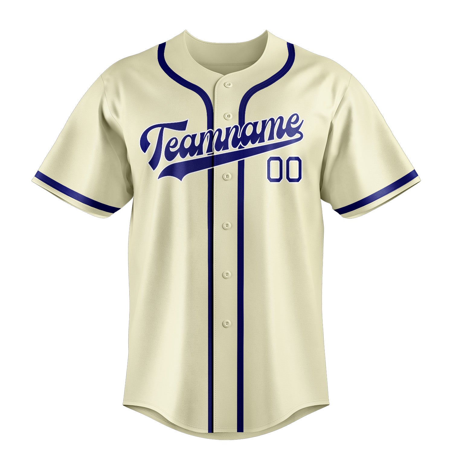 Maillot de baseball personnalisé crème et bleu ciel