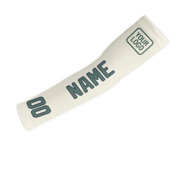 Manchon de bras personnalisé crème bleu-vert