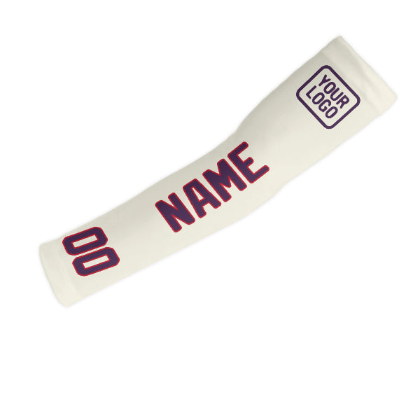 Manchon de bras personnalisé crème violet