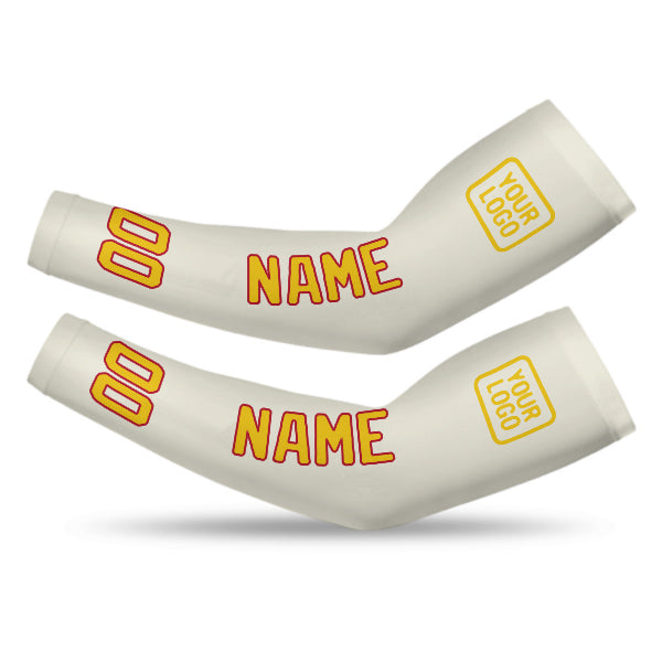 Manchon de bras personnalisé crème et or