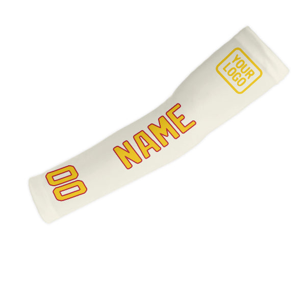Manchon de bras personnalisé crème et or