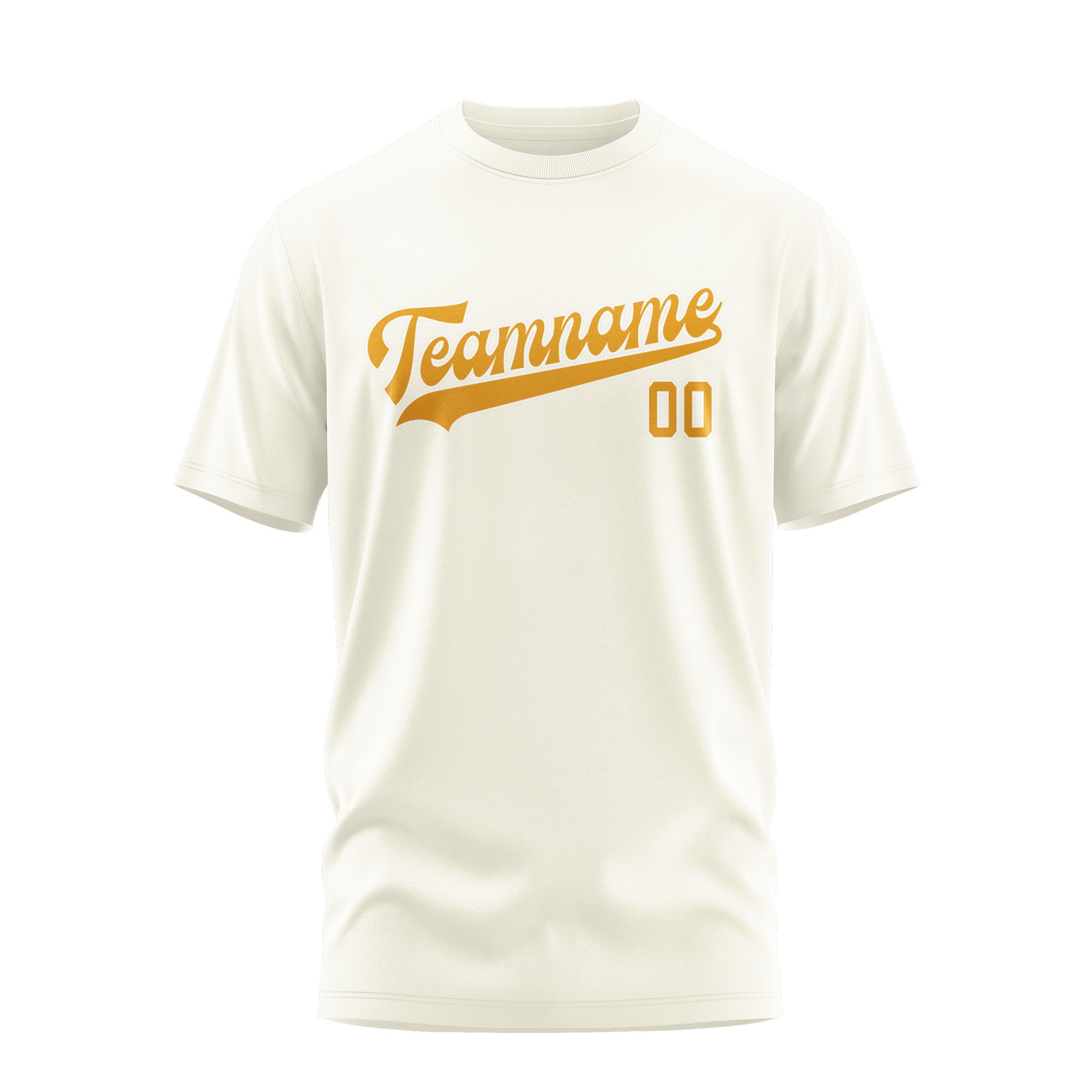 T-shirt personnalisé crème jaune