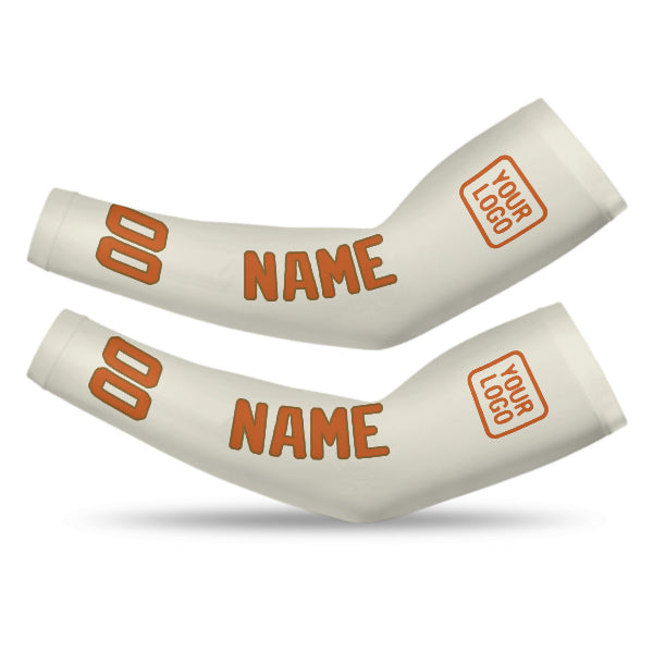 Manchon de bras personnalisé crème orange