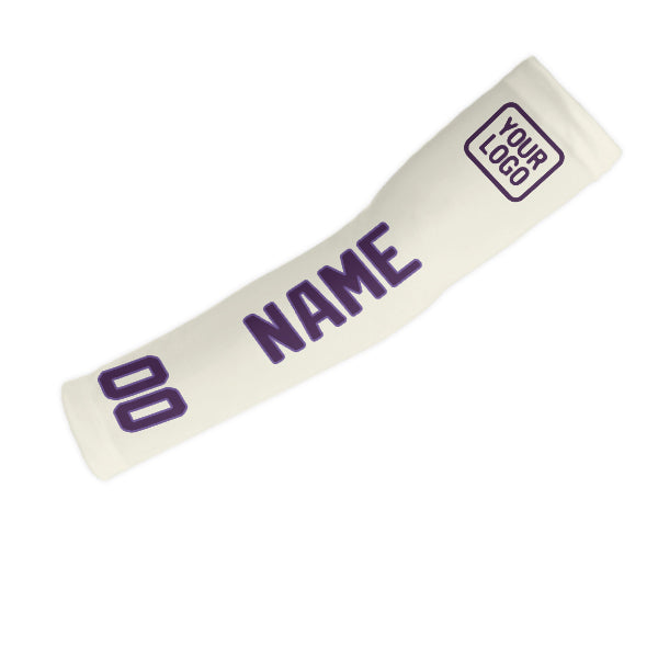 Manchon de bras personnalisé crème violet