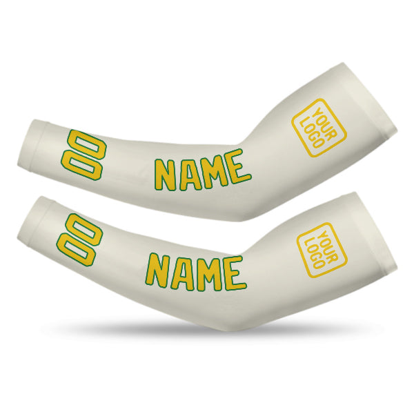 Manchon de bras personnalisé crème et or