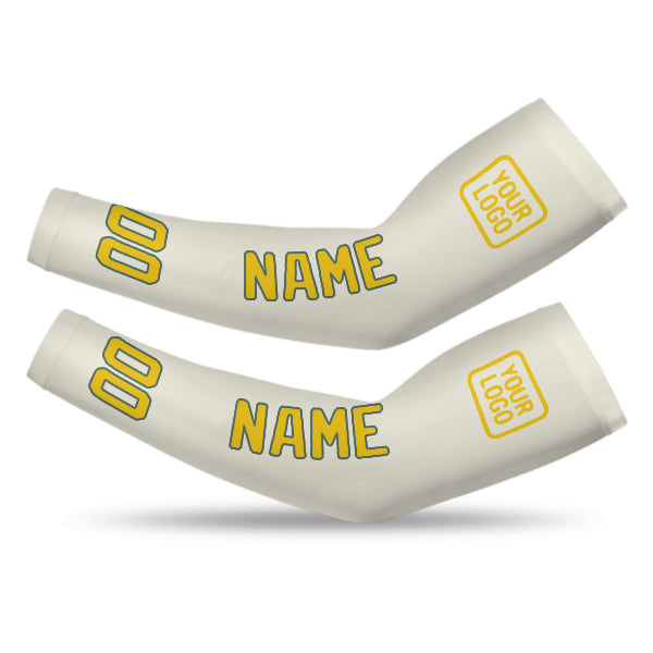 Manchon de bras personnalisé crème et or