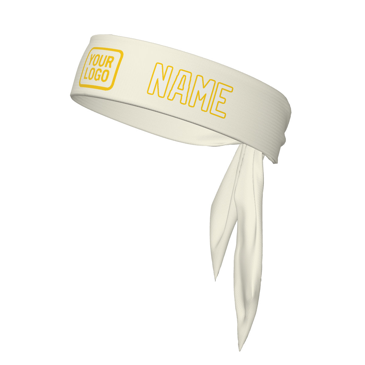 Bandeau blanc crème personnalisé