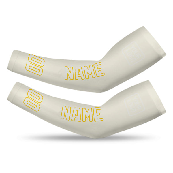 Manchon de bras blanc crème personnalisé