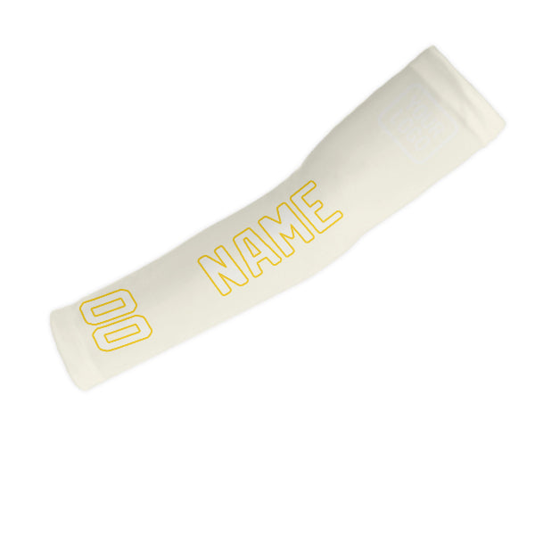 Manchon de bras blanc crème personnalisé