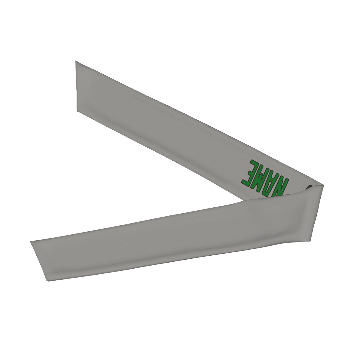Bandeau personnalisé gris-vert émeraude