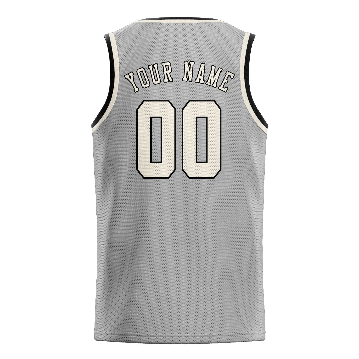 Maillot de basketball personnalisé gris crème