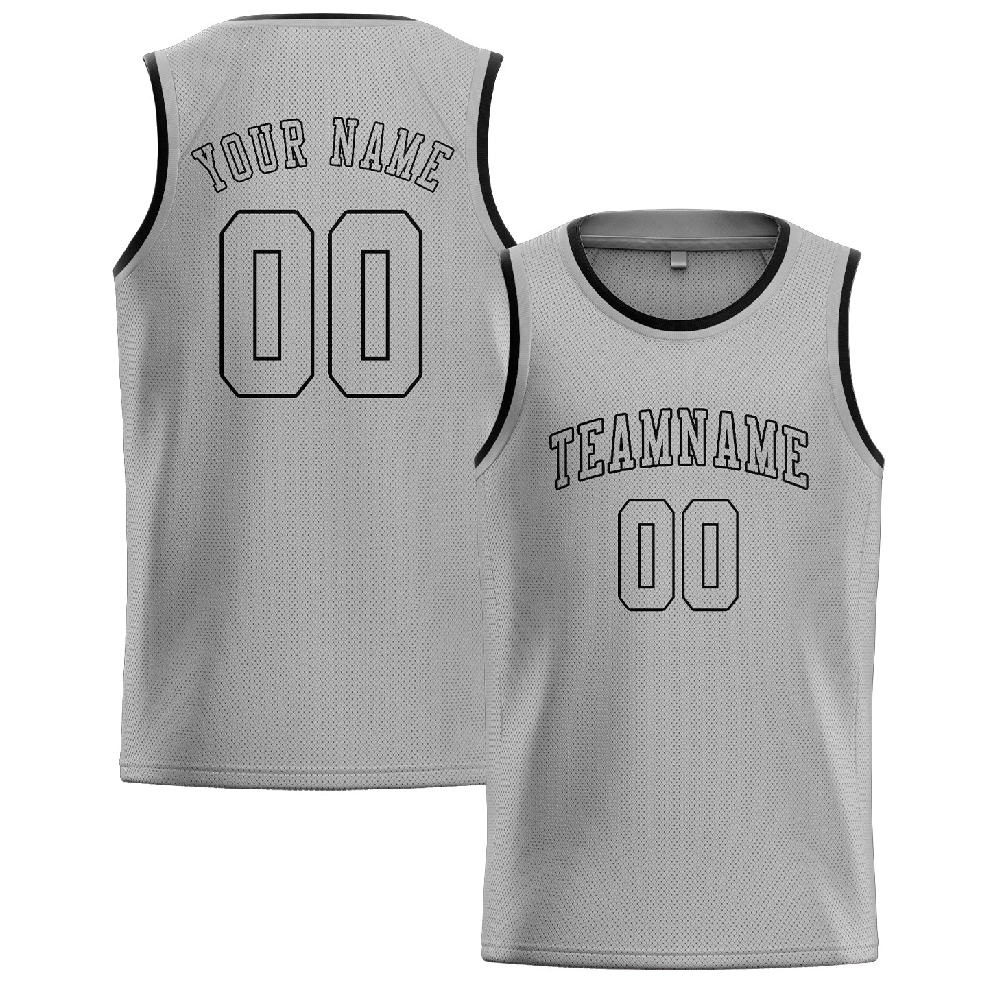 Maillot de basketball gris personnalisé