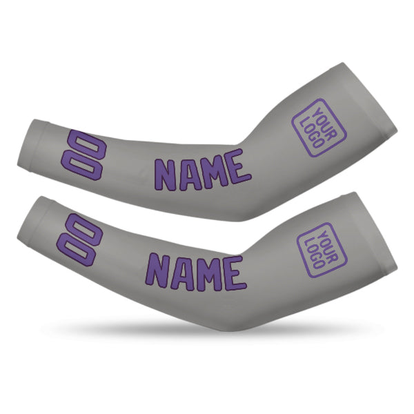 Manchon de bras personnalisé gris clair violet