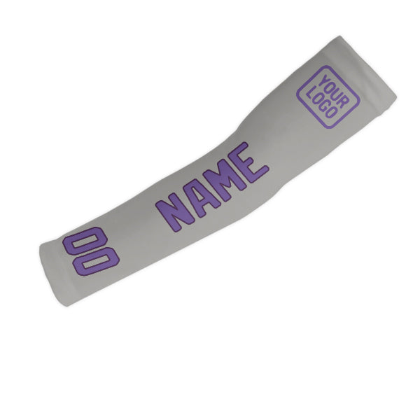 Manchon de bras personnalisé gris clair violet