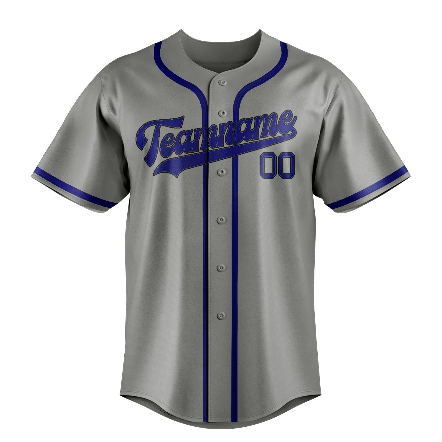 Maillot de baseball personnalisé gris et bleu ciel