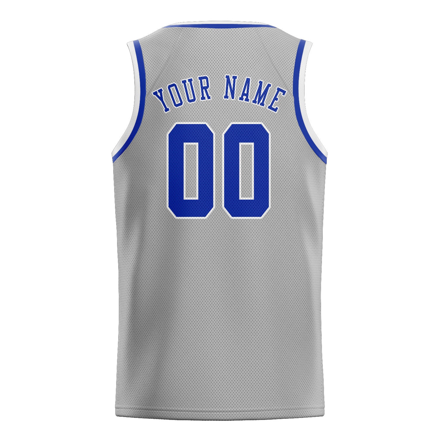Maillot de basketball personnalisé gris et bleu ciel