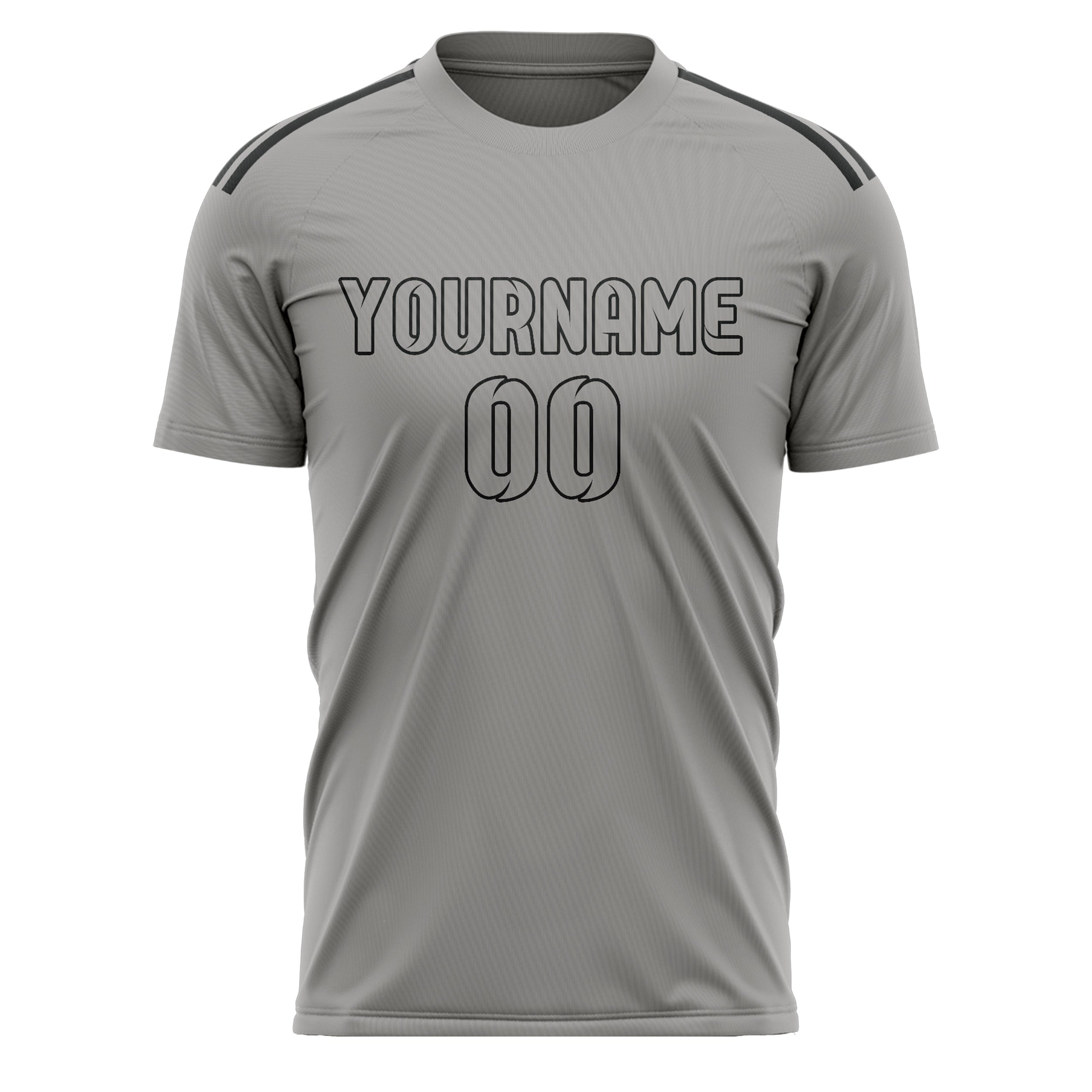 Maillot de football gris personnalisé