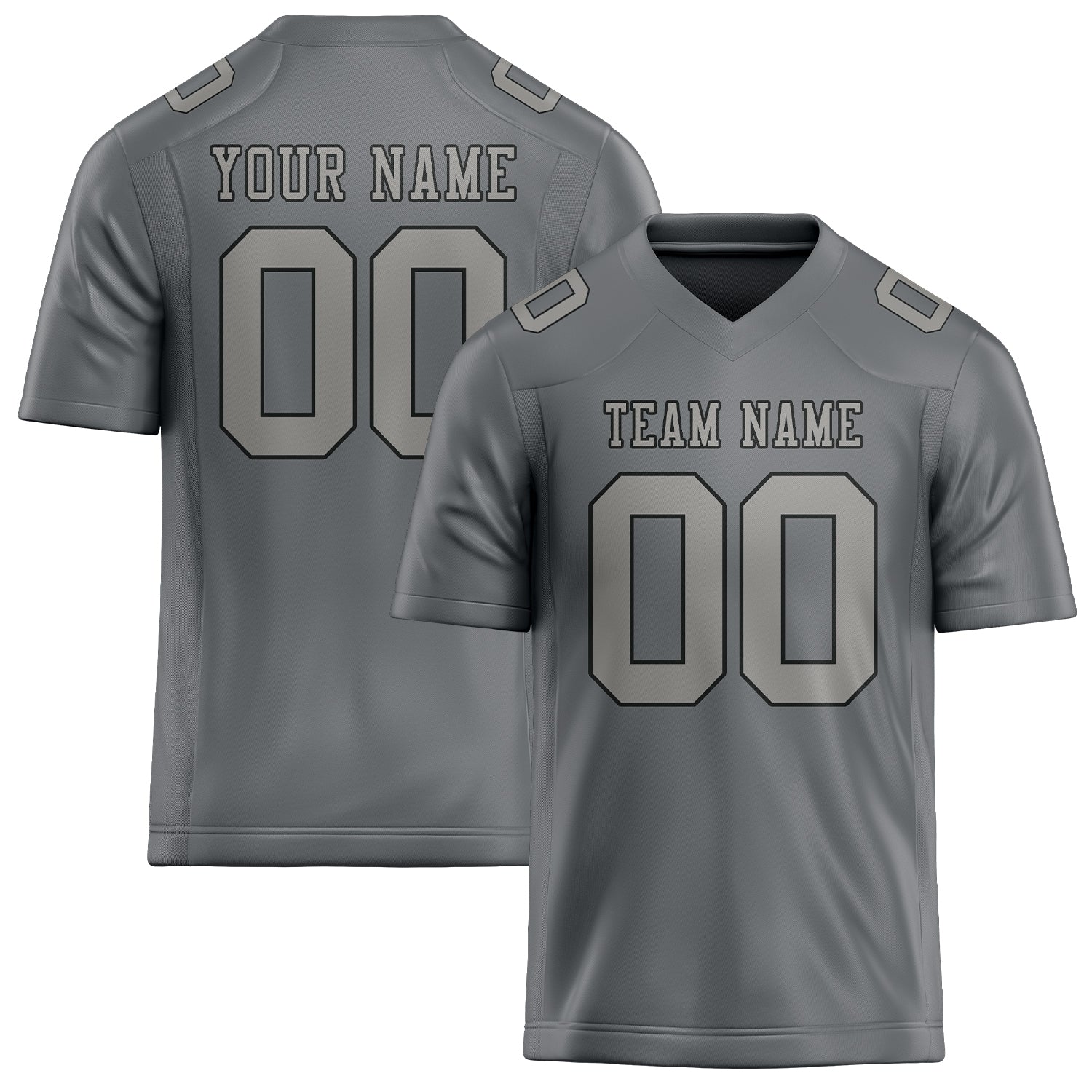 Maillot de football gris personnalisé
