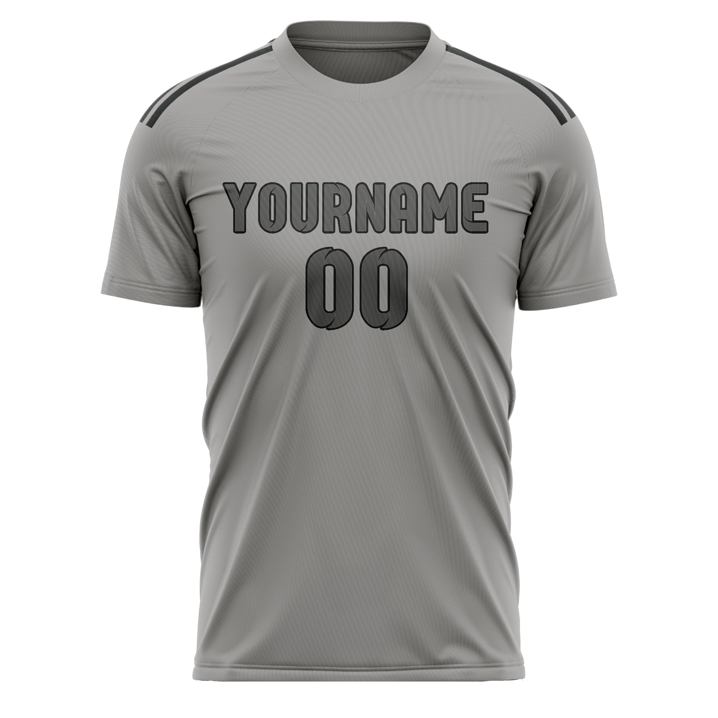 Maillot de football gris foncé personnalisé