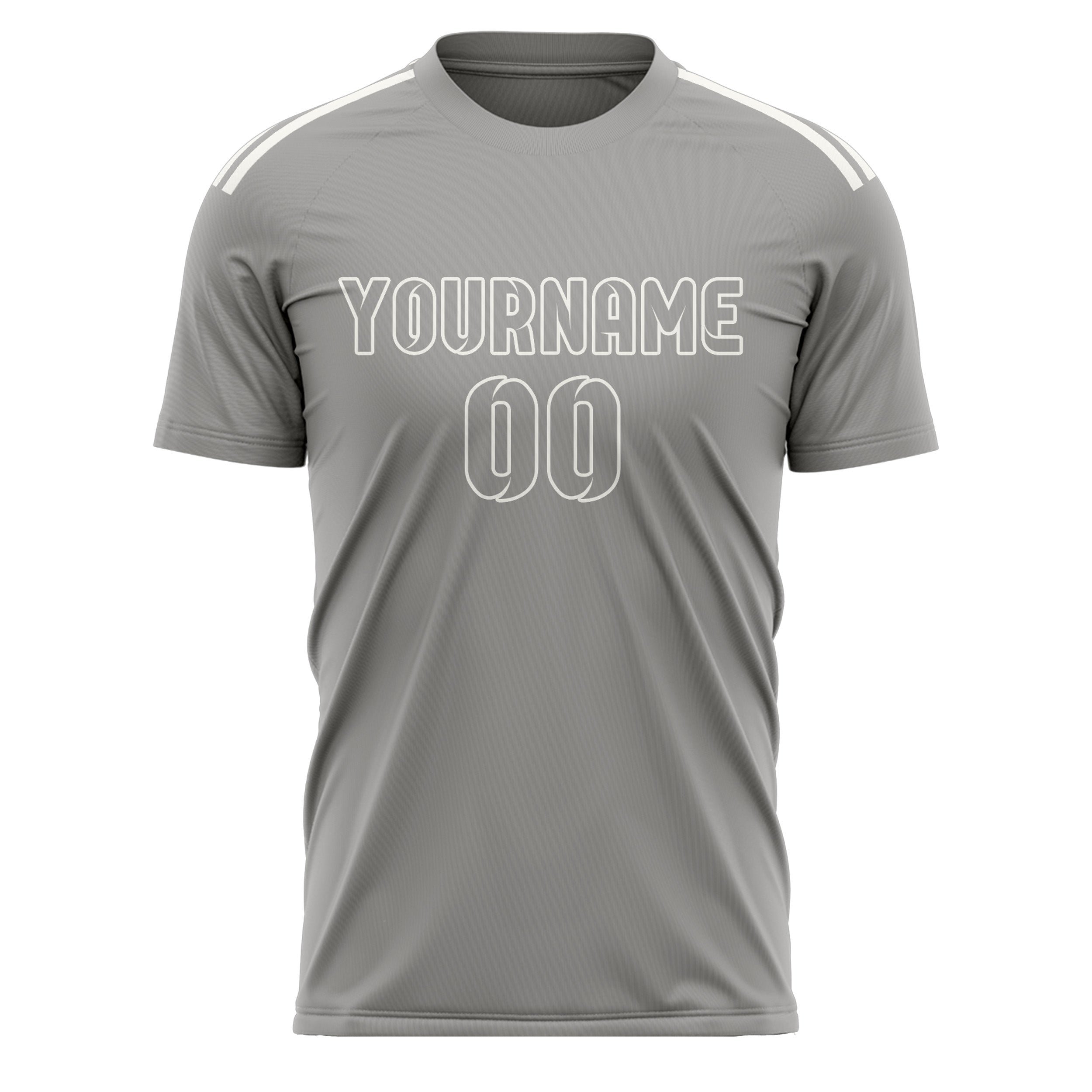 Maillot de football gris personnalisé