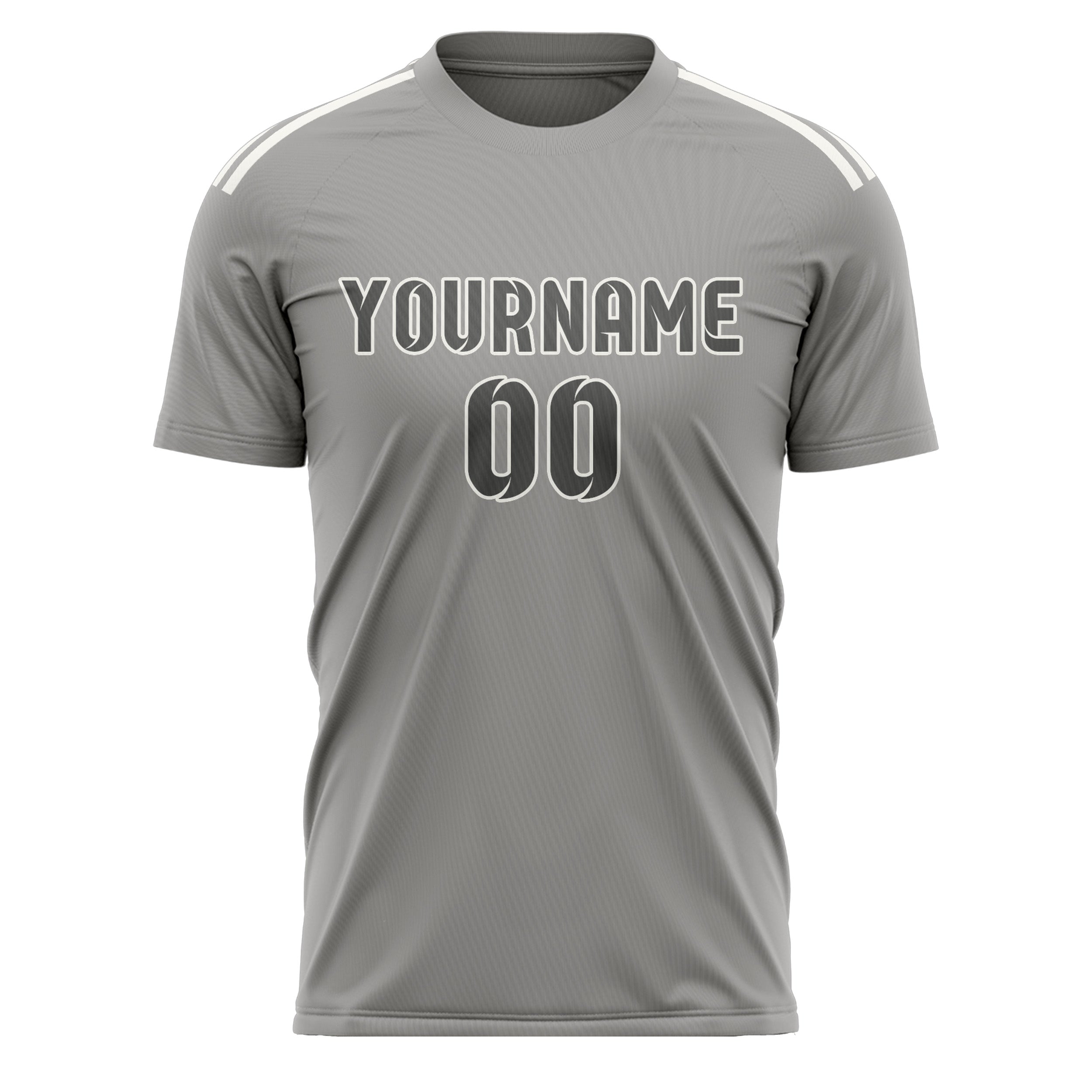 Maillot de football gris foncé personnalisé