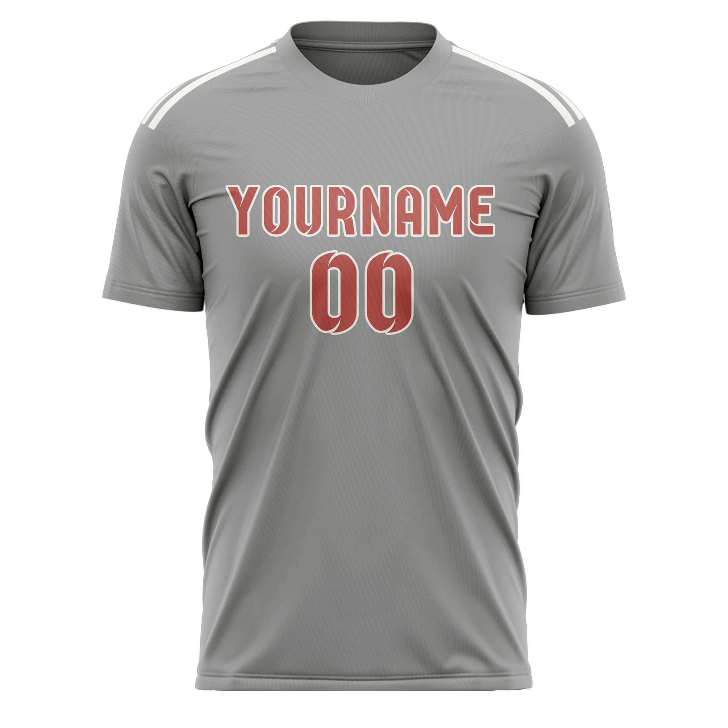 Maillot de football personnalisé Gris Cuivre Rose