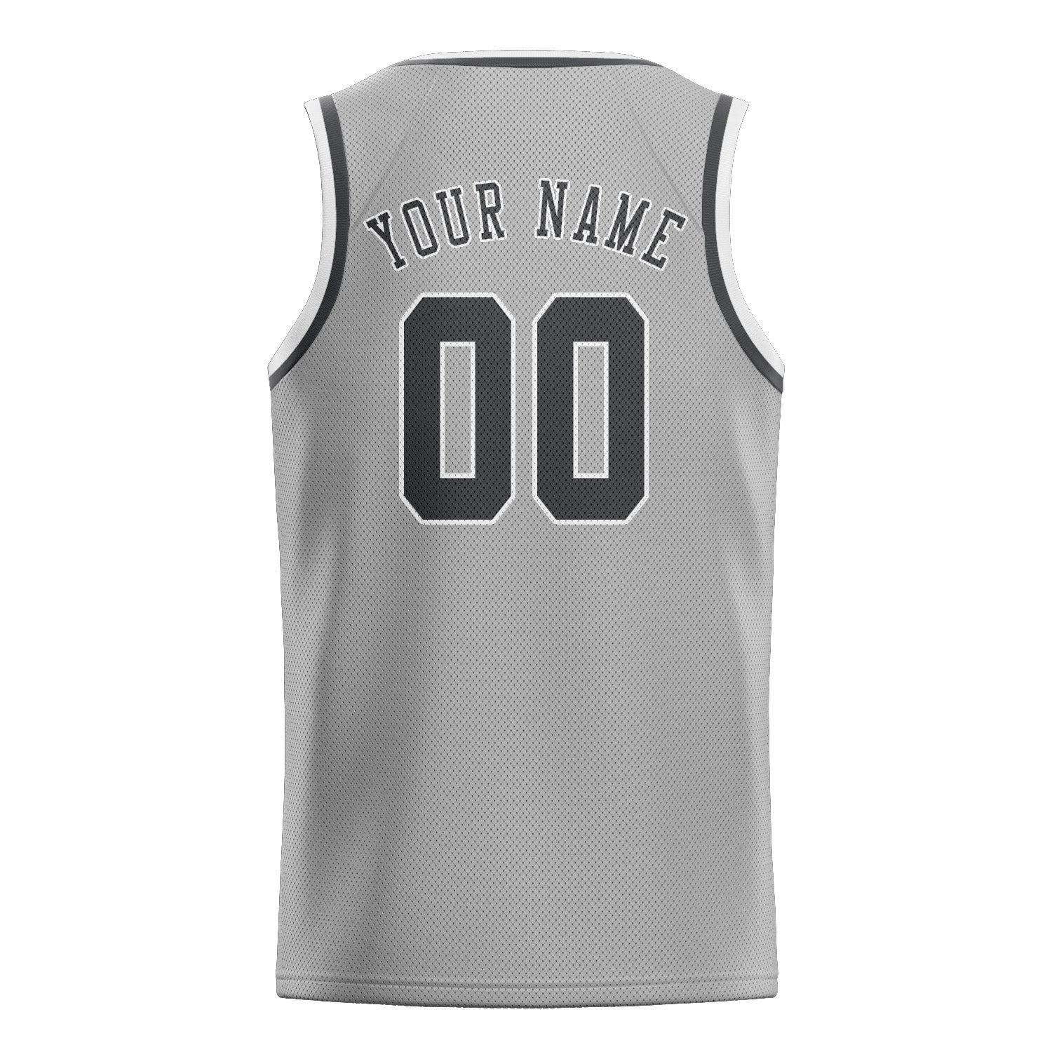 Maillot de basketball gris foncé personnalisé