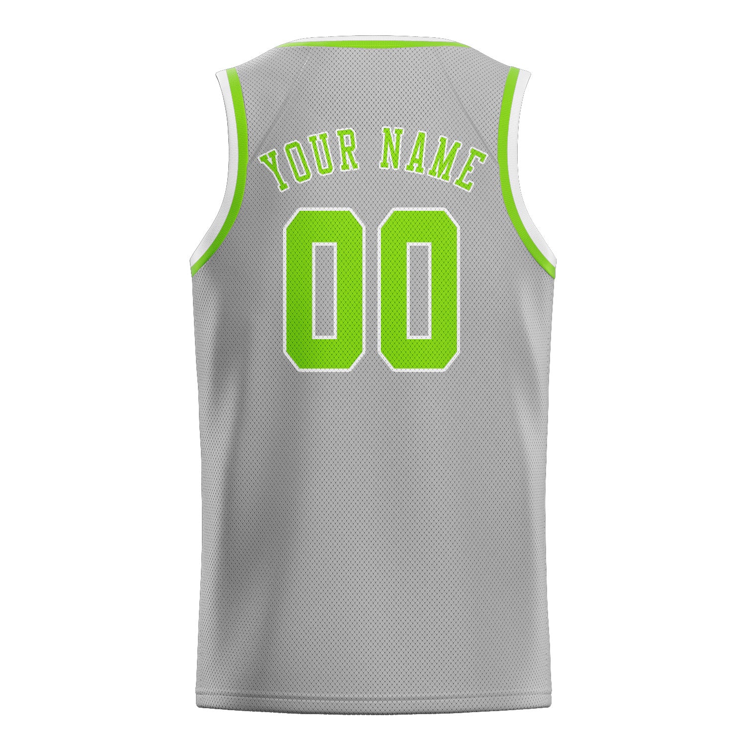 Maillot de basketball personnalisé gris et vert émeraude