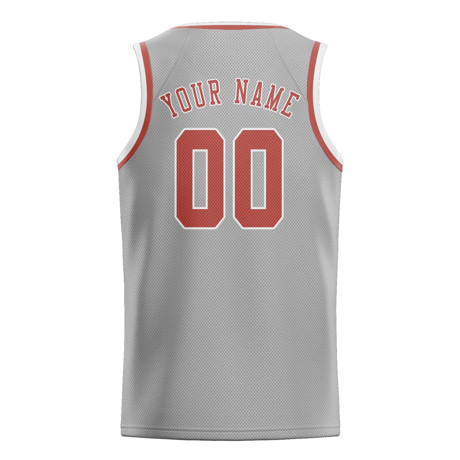 Maillot de basketball personnalisé gris cuivre rose