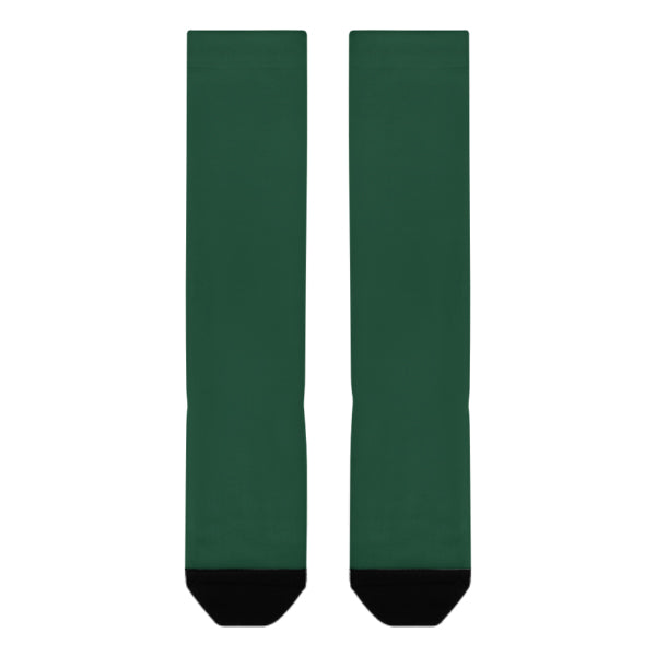 Chaussettes hautes vertes personnalisées