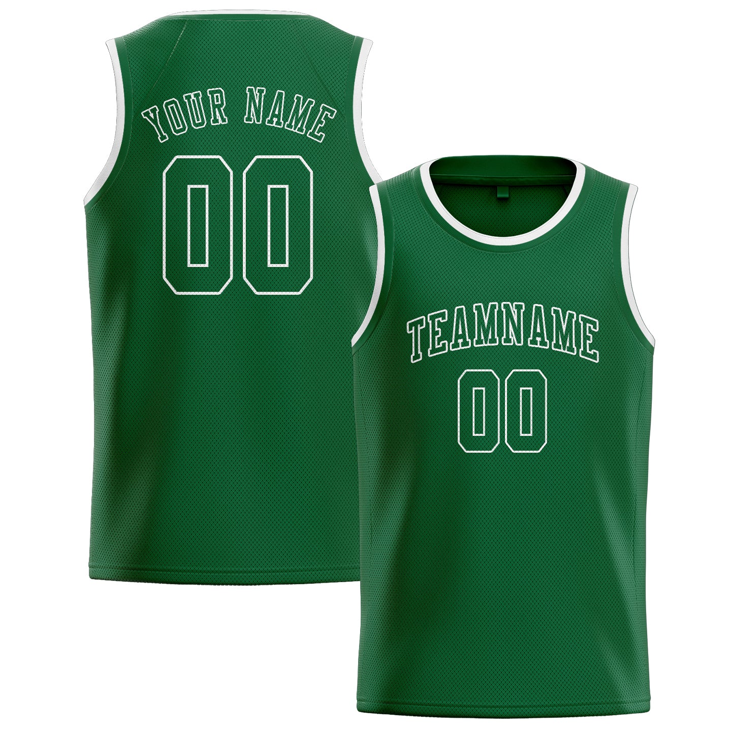Maillot de basketball vert personnalisé