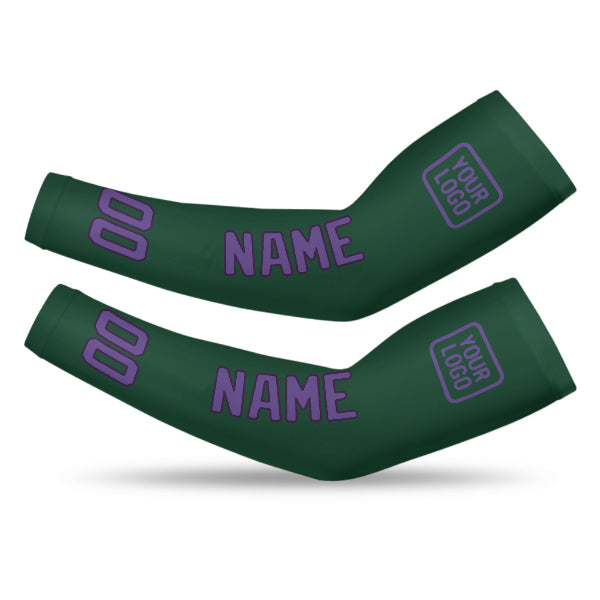 Manchon de bras personnalisé vert clair violet